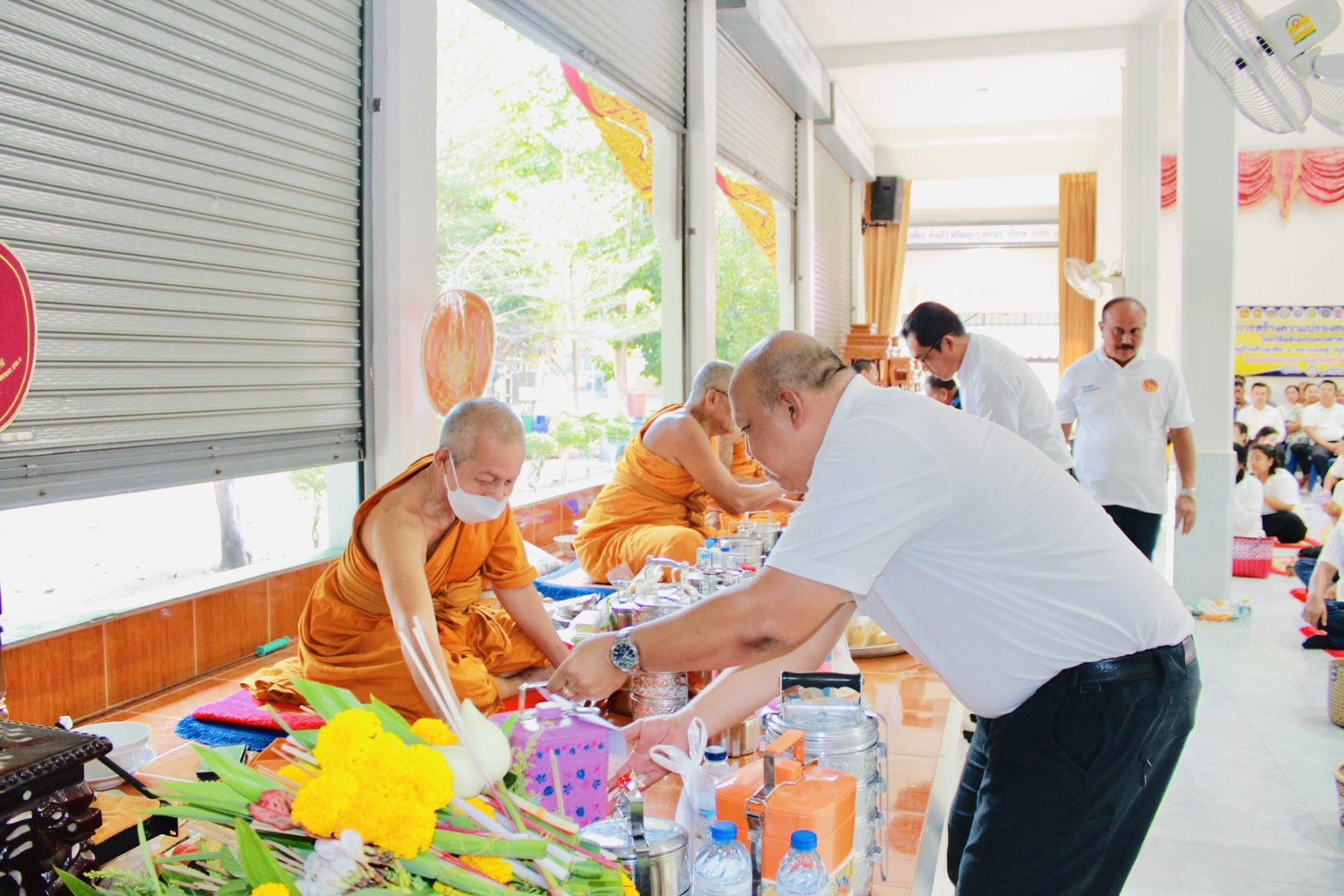 กิจกรรม “เข้าวัดฟังธรรมไปกับนายอำเภอบ้านนาสาร” วันธรรมสวนะ หรือวันพระ ขึ้น ๘ ค่ำ เดือน ๖