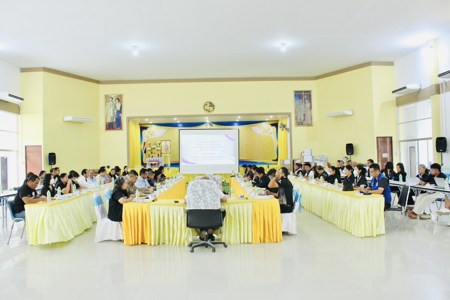 การประชุมประจำเดือนหัวหน้าส่วนราชการ หัวหน้าหน่วยงานรัฐวิสาหกิจ ผู้บริหารองค์กรปกครองส่วนท้องถิ่น ครั้งที่ ๗/๒๕๖๙