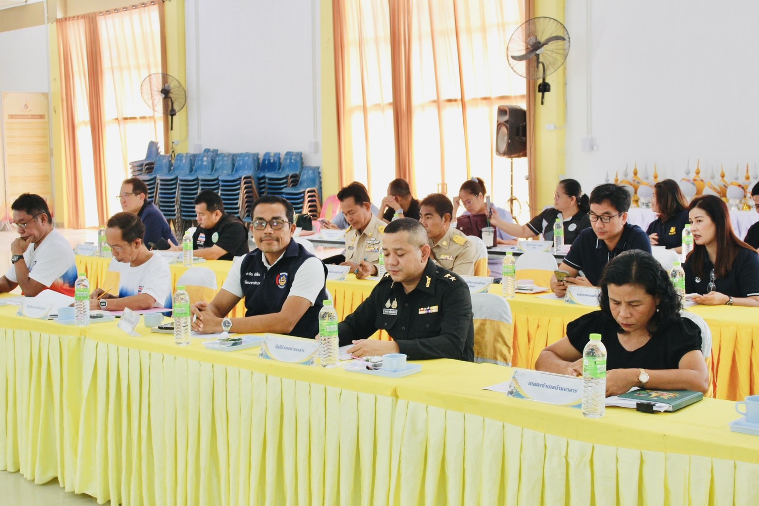 การประชุมหัวหน้าส่วนราชการ หัวหน้าหน่วยงานรัฐวิสาหกิจ ผู้บริหารสถานศึกษา และผู้บริหารองค์กรปกครองส่วนท้องถิ่น อำเภอบ้านนาสาร จังหวัดสุราษฎร์ธานี ประจำเดือนสิงหาคม ครั้งที่ 8/2569